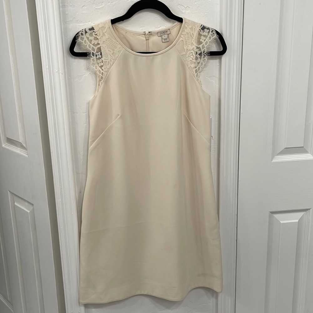 Never worn J.Crew dress - ivory